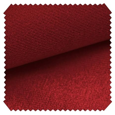 novely® ARTENA - Samtiger Velours-Möbelstoff - Anschmiegsamer Polsterstoff - Robuster Bezugsstoff - Pflegeleichte Meterware 1lfm | Farbe: 28 Rot