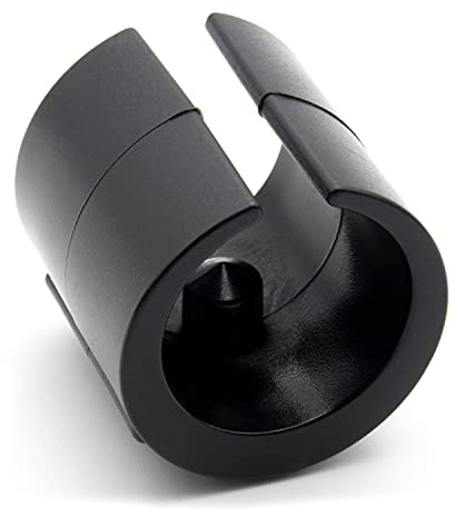 Enkotrade 21 Stück Klemmschalengleiter für Rundrohre, aus hochwertigem Kunststoff, für Aussenrohrdurchmesser Ø14-16mm, Stuhlgleiter für Schwingstühle Freischwinger