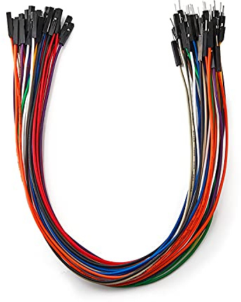 Chanzon 40pcs 30cm long Male to Female Header Jumper Wire Dupont Cable Line Connector 40 pin Solderless Multicolored for Arduino Raspberry pi Electronic Breadboard Protoboard PCB Board
