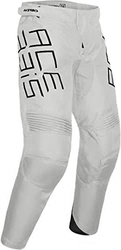 Acerbis MX Track Pantaloni Motocross per Bambini (Light Grey,22)