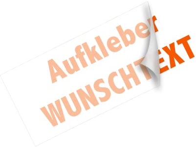 Generisch Sticker individuell gestalten Aufkleber Schriftzug Tattoo Zahlen selbst gestalten Autoaufkleber ab 10cm bis 100cm