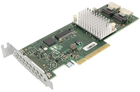 ASHATA PCIe SAS Controller 6Gbps - 2 SAS Ports, 10 RAID Levels Smart Array Card