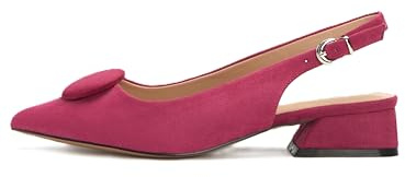 Rio Fiore Scarpe con Tacco, Décolleté, Velluto Rosso, 3cm Tacco Largo, Slingback, Ecopelle Scamosciata, Cinturino sul Retro, ML682-0716-18 (Red MF, 41 EU)