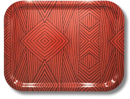 Platex - Plateau de service Jungle Terracota de 37 x 28 Cm Stratifié - Fabrication Française - Plateau Design Rectangulaire Décoratif pour La Table et Repas - Plateaux Élégants -Idéale pour l’Aperitif