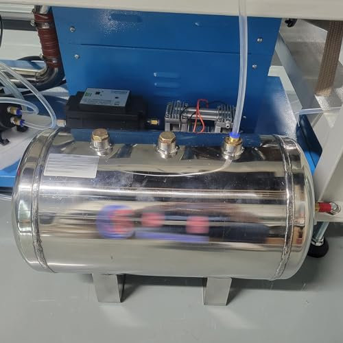 Compresseur d'Air Kit De Réservoir D'air Avec Soupape De Sécurité/Manomètre, Réservoir De Stockage De Gaz À Long Terme En Métal Mirror Vacuum/Buffer Pressure Tank, Réservoir De Réserve Pour Bateau D