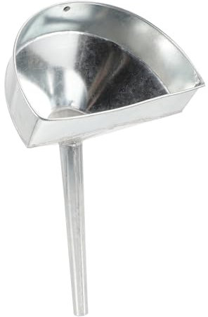 TINEASUR Entonnoir à Essence Métallique Moyen 20 Cm Filtre Inox Épaissi Pour Voiture Et Moto Usage Carburant Hivernal Solide Et Antiversion