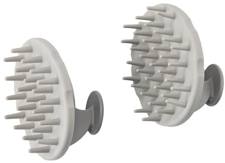 Scalp Hair Massager Shampoo Brush 2-Pack, Scalp Scrubber Set for Hair Growth and Deep Cleansing with Thick and Thin Bristles