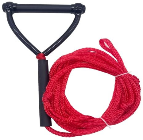 Vattenskidrep 25 fot vatten skidor wakeboard knäbräda rep säkerhet vattensporter surfing bogserlina med handtag grepp surftillbehör för vattensporter