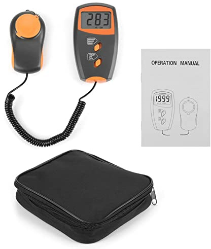 Culnflun Digitales Luxmeter, LCD-Display, Lichtmesser, Umweltprüfung, Illuminometer, einfach für Verschiedene Umgebungen
