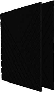 Lot de 10 panneaux acoustiques carrés en mousse haute densité pour mur insonorisé, autocollants, idéal pour cinéma, studio d'enregistrement, 50 x 50 x 0,5 cm