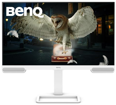 BenQ EW2790U 27 4K mit 98% P3, exklusivem AI Contrast, integrierten 2.1-Kanal-Lautsprechern mit Tieftöner, 1 USB-Typ-C-Anschluss, 3 HDMI-Anschlüssen, ergonomischem Design und Eye-Care-Technologie