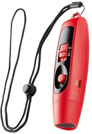 Sifflet électronique – Rechargeable par USB, lumière à haut volume | Gadget sifflant portable avec fonction puissante réglable, outil de sécurité multifonction pour arbitre, enseignant, camping en