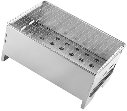 MOTHNUR Tragbarer Holzkohlegrill Robust aus Mobiler Tischgrill für Outdoor Camping Picknick Bbq Platzsparend und Einfach zu Transportieren Langlebiger Grillrost für Vielseitiges
