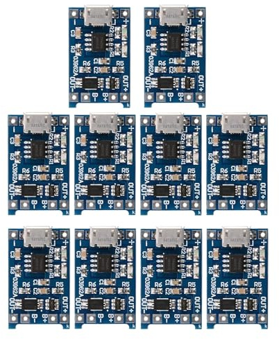 Hayatec TP4056 5V 1A Micro USB Charging Module for 18650 Li-ion Battery – Single Cell PCB Charger Board with Protection (10)