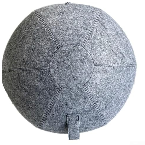 Gdfnmogo Yoga-Ball-Abdeckung für 55 cm, 65 cm, 75 cm Gymnastikbälle, faltbare Filz-Schutzhülle, 3 mm dick, verschleißfest, Fitness-Zubehör für Zuhause, Fitnessstudio, Yoga-Praxis (75 cm)