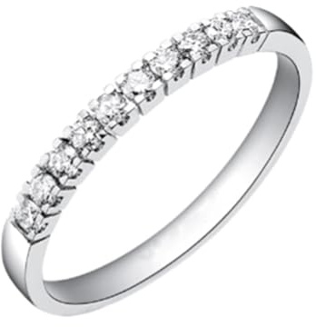 Tolldek Verlobungsring Platin PT950 Echt Goldschmuck, Weiß Labor Erstellt Diamant Klassiker Partnerringe Rundschliff, Freundschaftsringe Platin, Gr.57 (18.1)