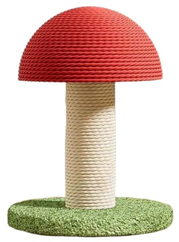Griffoir pour Chats - griffoir pour Animaux de Compagnie en Forme de Champignon S/L, tiragraphes verticaux pour Chats, Stimulation mentale pour Les Exercices pour Chatons | Dalla Noia, Maison