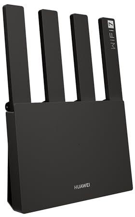 HUAWEI WiFi BE3, BE3600 Dualband WiFi 7 Router, Keine DSL-Funktion, Schwarz | Blitzschnelle Geschwindigkeiten, 2,5G-Ethernetanschluss, Visualisierte WLAN-Diagnose, Jugendschutz, HomeSec