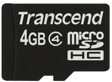 Transcend 4GB microSDHC Class 4 (Standard) Memory Card