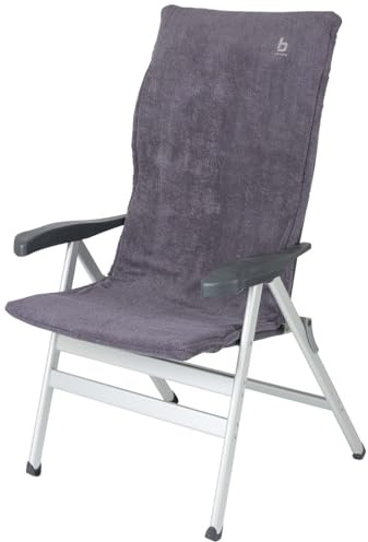 Bo-Camp - Sitzbezug M - Universal - gepolstertes Frottee - grau