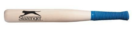 New Slazenger One Piece Rubber Grip Wooden Stick Baseball Blade Rounders Bat