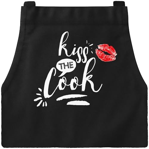 MoonWorks Herren Grillschürze Grillkönig Schürze für Männer Krone