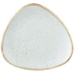 Churchill BG916 Stonecast Duck Egg Blue Triangle Plate, 19.2cm