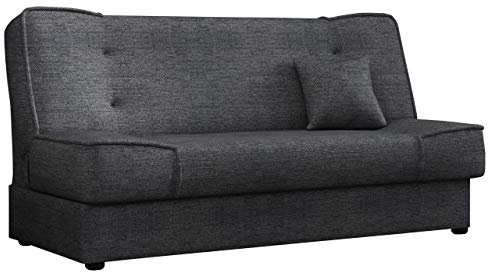 Schlafsofa Gemini mit Bettkasten, 3 Sitzer Sofa, Couch mit Schlaffunktion, Bettsofa Schlafsofa Polstersofa Farbauswahl Couchgarnitur (Enjoy 24)