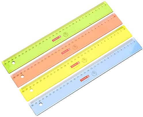 10X BRUNNEN Lineal 30cm Linkshänder