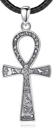 EUDORA Harmony Ball Sterling Silber 925 Kreuz Kette Heilige Christophorus Benedikt Maria Wundertätige Medaille Erzengel Medaille Gabriel Metatron Siegel der 7 Erzengel für Damen Herren Frauen