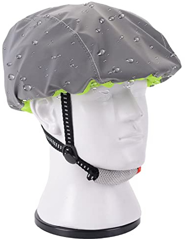 Pomurom Helme Regenschutz - Reflektierende wasserdichte Fahrradhelme Regenschutz,Winddichter, atmungsaktiver Fahrradhelmüberzug für das Radfahren im Freien