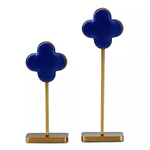 Schmuckständer Ohrring-Display-Halter, 2 Stück, Ohrringe-Display-Ständer, Arbeitsplatte, hängender Schmuck-Organizer for Ohrringe Schmuckhalterung/Schmuckhalter (Color : Blauw)