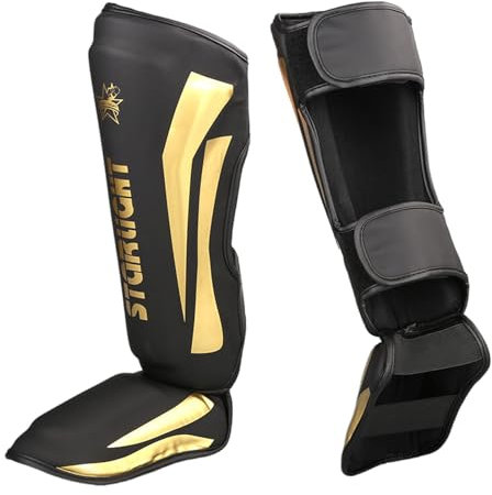 Chaoyilian Kampfsport Schienbeinschutz Spann,Muay Thai SchienbeinschüTzer,Shin Guards Muay Thai,Schienbeinschoner FüR Kampfsport Training,Schienbeinschutz,Unisex,Für Sparring,Kickboxen,Karate