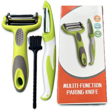 Potato Peeler and Rotatable 3 in 1 Vegetable peeler with Non-slip Handle