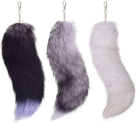 Fox Tail 16 Inch Therian Tail Fuchsschwanz Furry Tail Therian Black Fuchs Schwanz Fox (1)