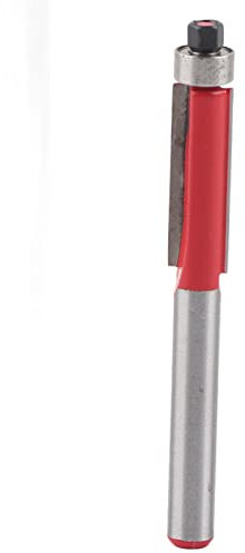 Mèche de Finition Affleurante en Acier moulé, dureté, Tige Droite, avec Cannelures à Double Tranchant pour la Finition du Bois