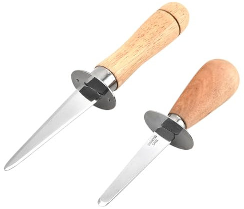 Cabilock 2stücke Austernöffner Teiliges Werkzeug Für Muscheln Austern Und Schalenfrüchte Ergonomischer Griff Für Müheloses Öffnen Verletzungsrisiko Hochwertige Und Langlebige