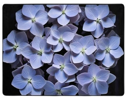 WZYWHJ Tapis de sol antidérapant pour salon, chambre d'enfant, tapis de jeu, 160 x 121,9 cm, mauve hortensia