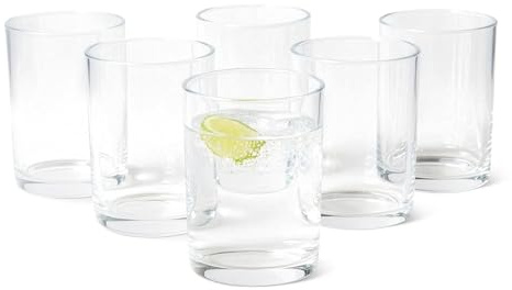 Amazon Basics Verres à Eau, Lot de 6 Pièces, 32,5cl, Compatible Lave-Vaisselle