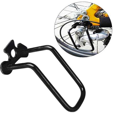 Hemobllo Kettenschutz Mountainbike Schutzbügel Für Schaltwerk Aus Rostfreiem Eisenrahmen Bogenwinkeldesign Gegen Verformung Schutz des Fahrradgetriebes Einfache Montage 2 Stück