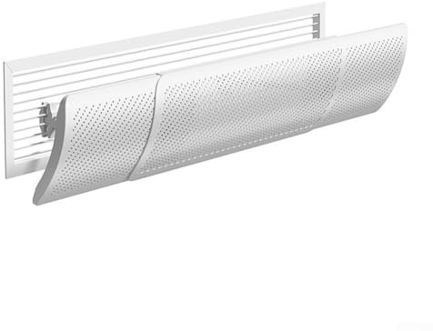 ZiStarlilife Deflector de aire acondicionado central, protector de viento, anti soplado directo, guía de viento ajustable con filtro de algodón para rejillas de ventilación de techo, montaje de