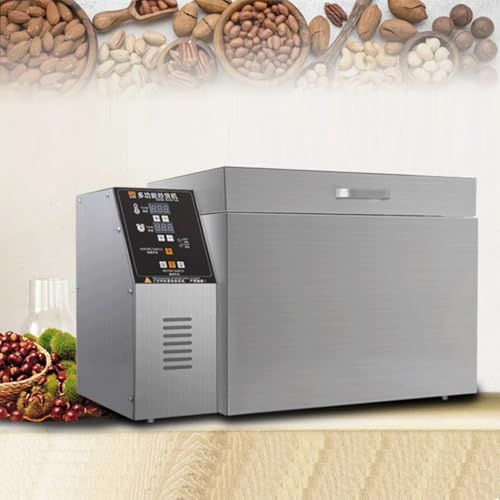 Electric Coffee Roaster Machine for Home and Commercial Use, Stainless Steel with Timer & Temperature Control, Ideal for Nuts and Coffee Beans, No Stovetop Needed