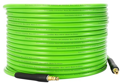 Tool Daily 15M Pressure Washer Hose Replacement for K2-K7, 3600 PSI | Jet Wash Extension Hose, Click Type Plug Quick Connect, Only Compatible K2 K3 K4 K5 K6 K7, for Car Washing Garden Cleaning