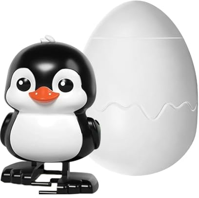 Egg Toy, Wind Up for Kids, Novelty Jumping Figure, Cute Interactive Playset, Funny and Interactive Design, Collectible Play Tool, Toy Accessory for Friends 2.67x2.55x3.85 Inches
