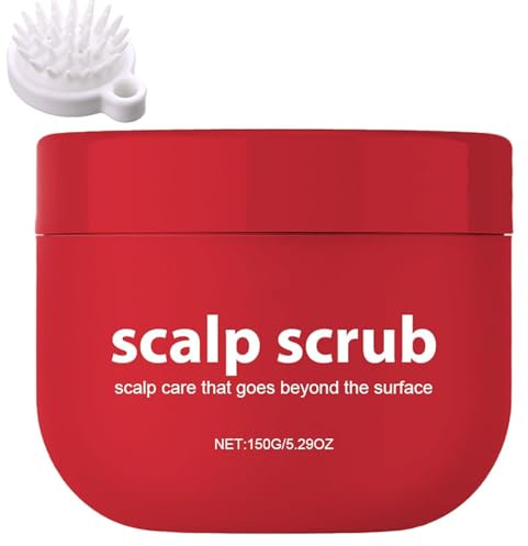 Shampooing exfoliant pour cuir chevelu, exfoliant à base de curcuma et d'huile d'avocat pour éliminer les accumulations, nettoyage en profondeur doux et nourrissant (1PC)