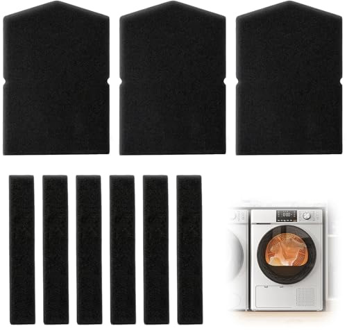 Lot de 3 Filtres de Rechange pour Sèche-linge Miele 6057930 9688381, Filtre Éponge pour Pompe à Chaleur et Sèche-linge à Condensation Tapis Filtrant en Mousse Compatible T8000 T9747WP T8627WP