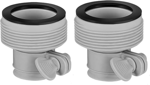 XIABYAYU 2 PCS Adaptador Manguera Piscina B, Conector Manguera Piscina, Adaptador Piscinas 32 a 38, Adaptadors Mangueras Piscinas 38 a 32, Compatible con Bombas de Filtro Intex Coleman