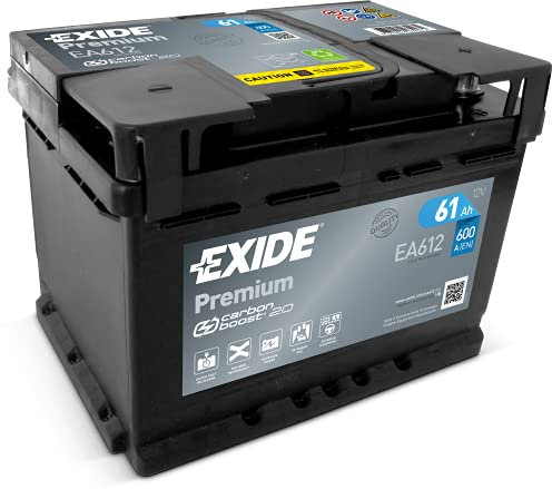 EXIDE 61Ah 600A EA612 PREMIUM B13 LB2 Starterbatterie
