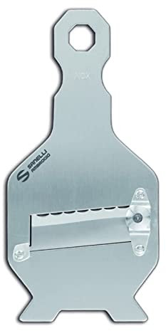 Sanelli Ambrogio Acciaio Ambrogio Sanelli-Affettatartufi Regolatore di qualità per Un Taglio preciso. Lama ondulata, Inox, Inossidabile, 20.5x9.0x2.0 cm