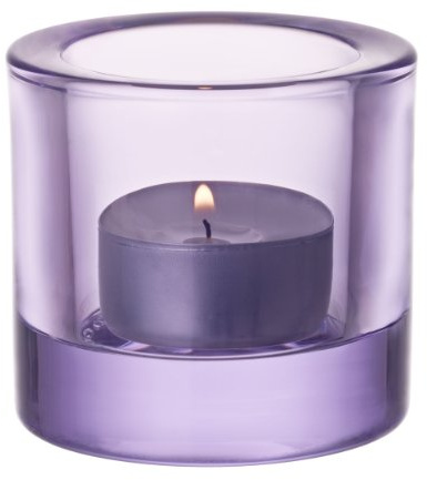 Iittala Kivi - Stimmungsbeleuchtung - 60 mm - Lavendel | Designklassiker aus Finnland, stimmungsvolles Kerzenlicht, finnische Handwerkskunst, Farbvariante nicht mehr in Produktion